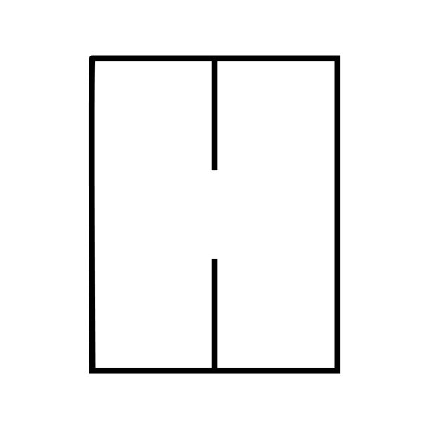 H-SPLIT Kuvertlagen 180x200cm hvid (til elevationsseng)