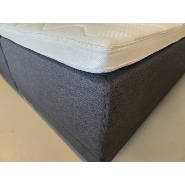 Bokselevationsseng 180x200cm inkl. sengegavl - Gr� 