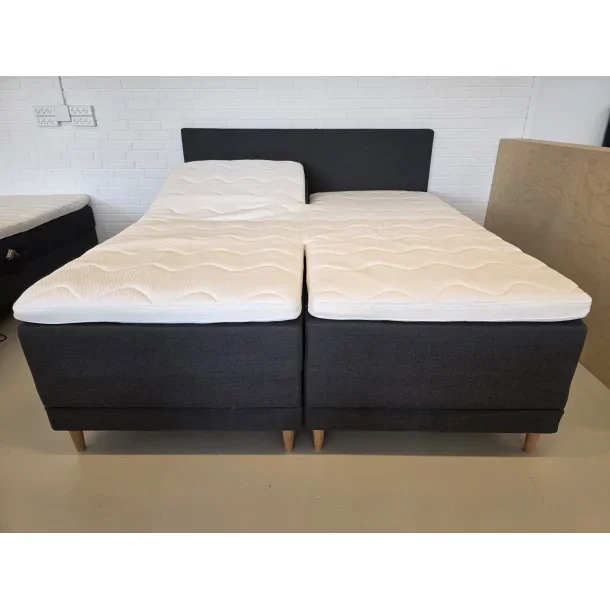 Bokselevationsseng 180x200cm inkl. sengegavl - Gr� 