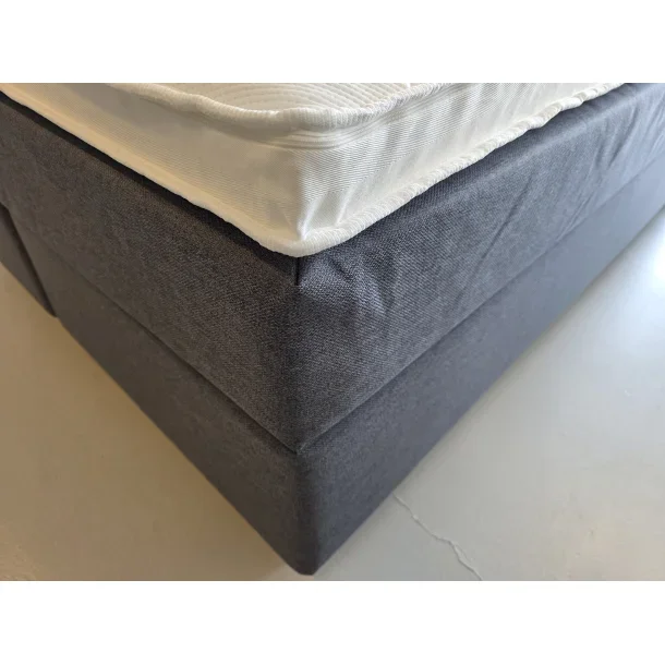Kontinentalseng 140x200cm inkl. sengegavl - Antracitgr�