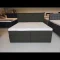 Opbevaringsseng 180x200cm inkl. sengegavl - Gr�gr�n boucl�