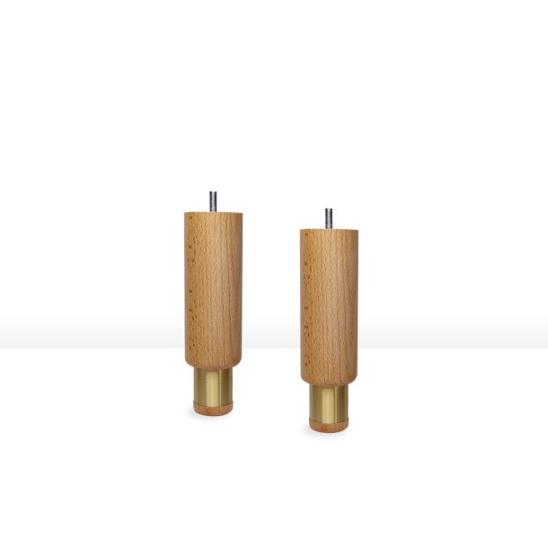 19cm Wood Brass sengeben/sofaben