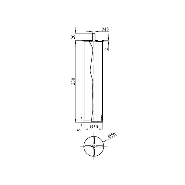 23cm Cylvia Copper sengeben/sofaben