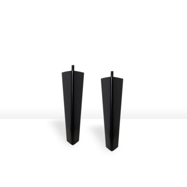 19cm Sloape Black sengeben/sofaben